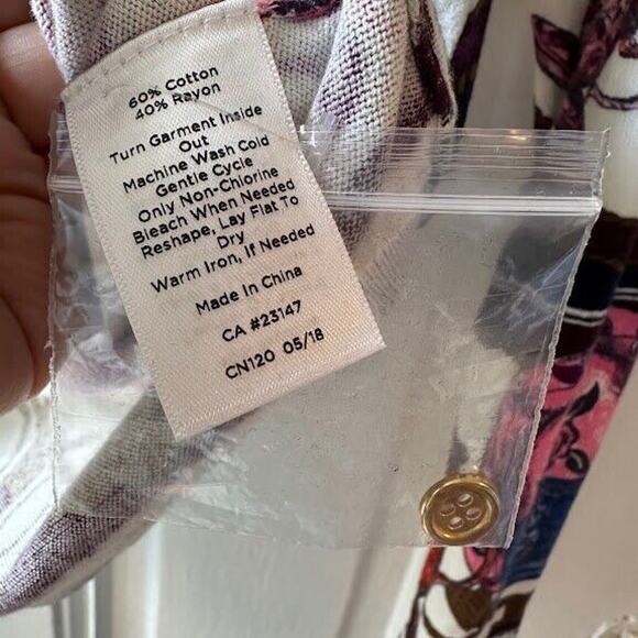 Talbots Multicolor Patterned Cardigan - Picture 3 of 4